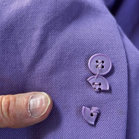 Vintage early 90s Pendleton Purple Blazer lavender /purple Pendleton suit jacket - Picture 9 of 16